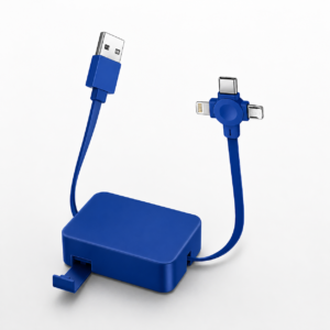 3-in-1 Retractable Fast Charging Cable with Mobile Stand