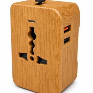 Travel Link – Wooden Finish Universal Travel Adapter 38W