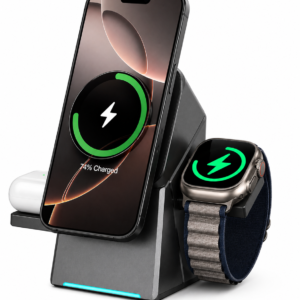 MagPro Trio – 3-in-1 Wireless Charger with Auto Rotation