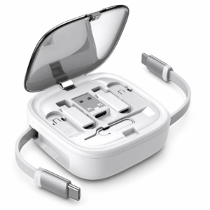 Retracto Case – Retractable Cable Set and Mobile Holder