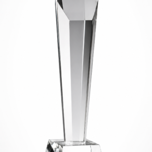 Long Elongated Pillar Crystal Glass Trophy (10.5 inch, 11.5 inch, 9.5 inch)